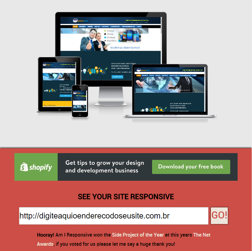 Contrate agora um site com layout responsivo